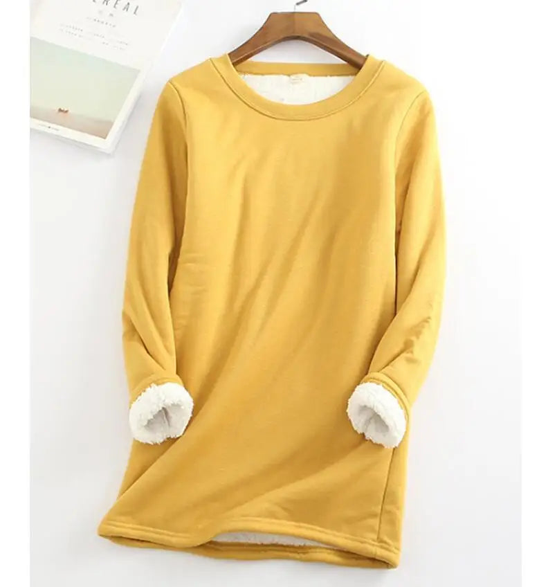 Women's Warm oversized fleecelined sweater