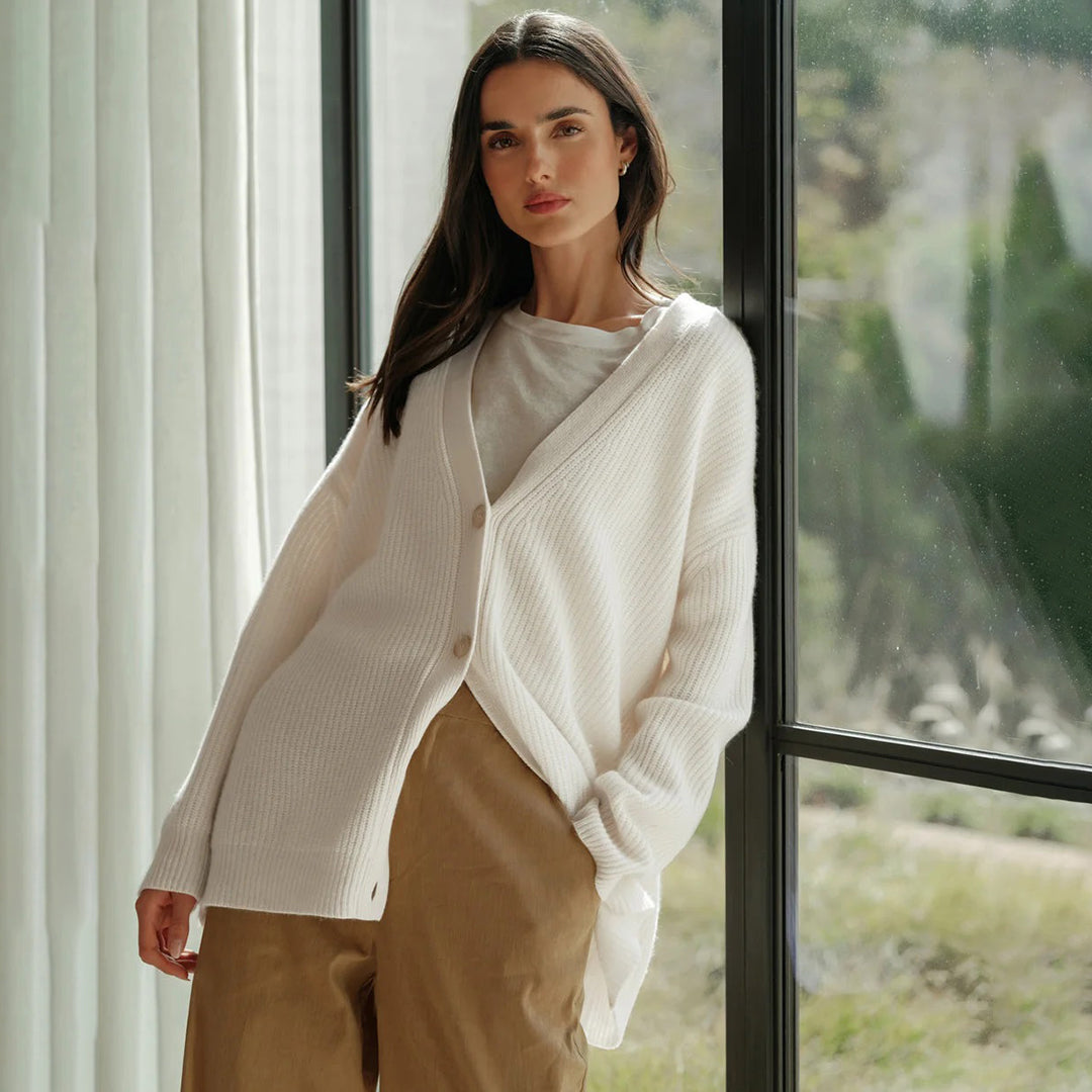Women's Oversized Cashmere Cardigan