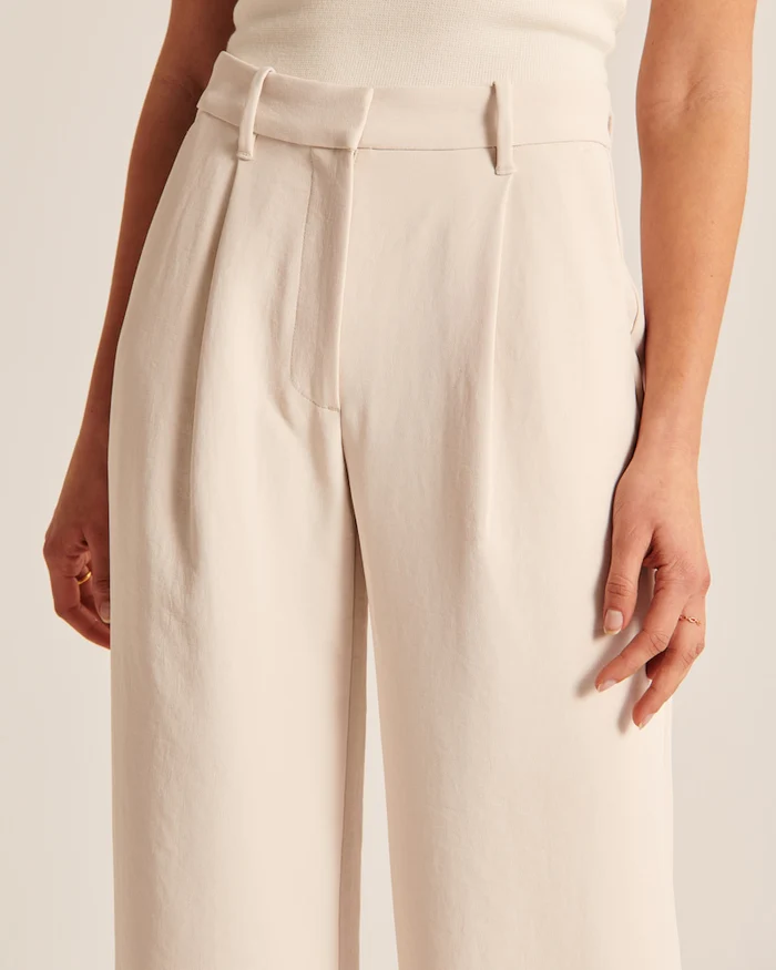 Women's Stylish Beige flared pants