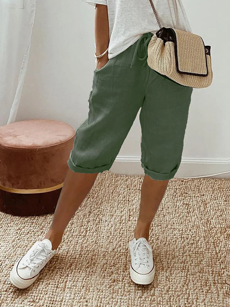 Women’s Casual Drawstring Bermuda Shorts