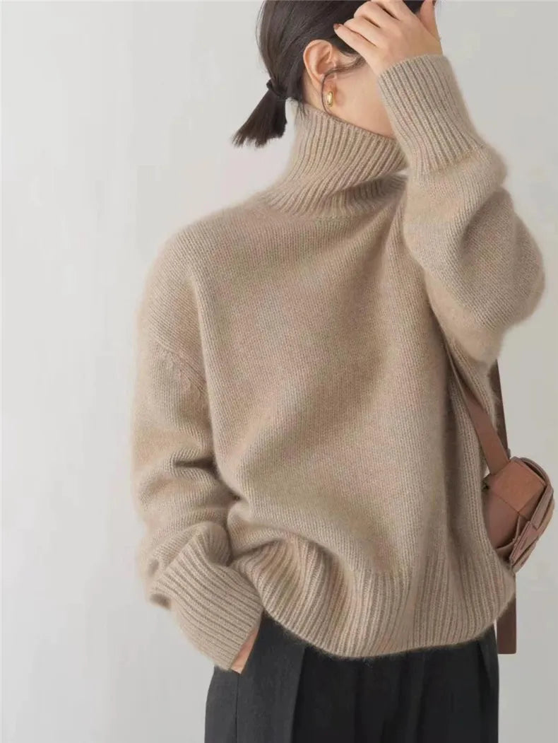 Women’s Cozy Knitted Turtleneck Sweater