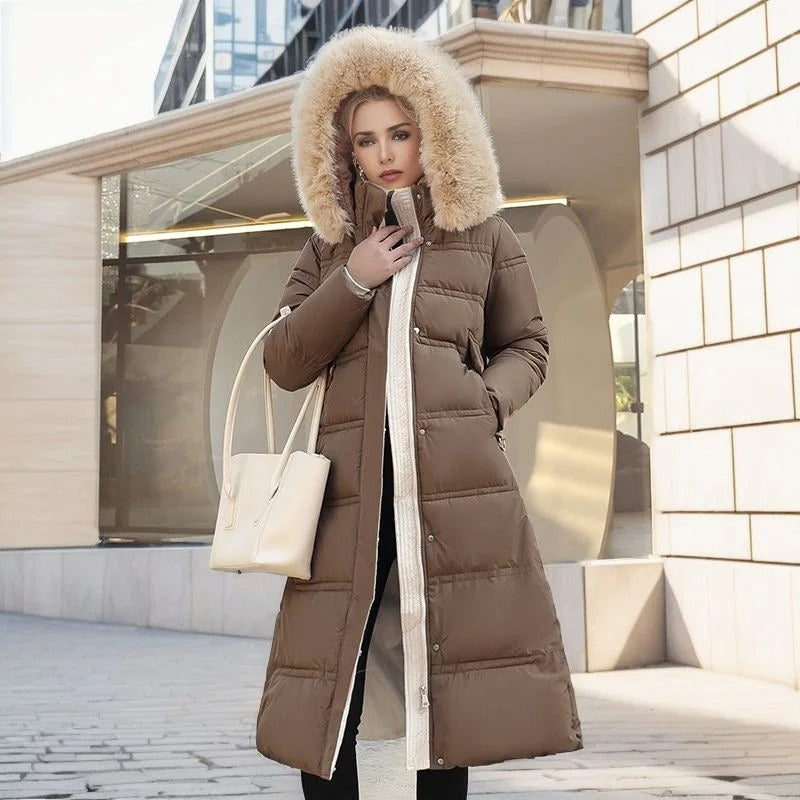 Women's Waterproof winterjacket with fur