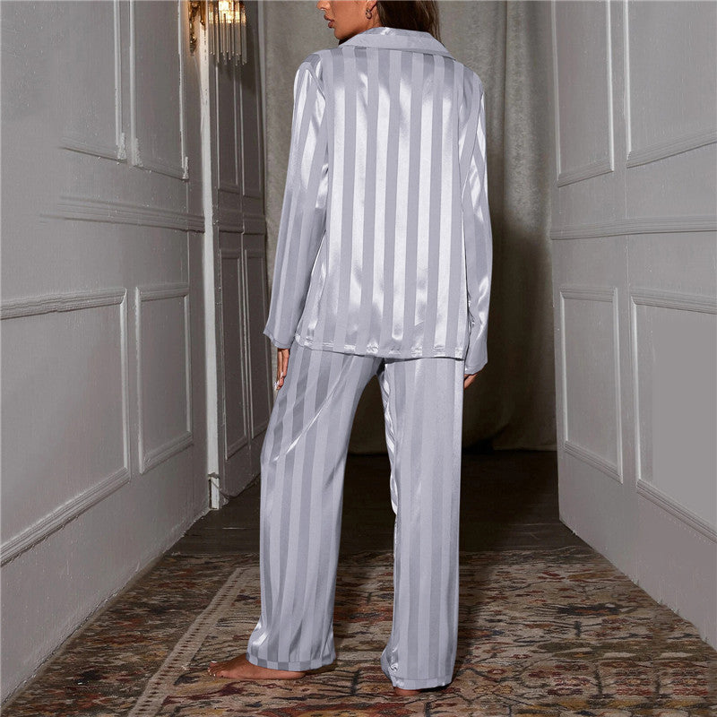 Women's Elegant Satin Pyamaset
