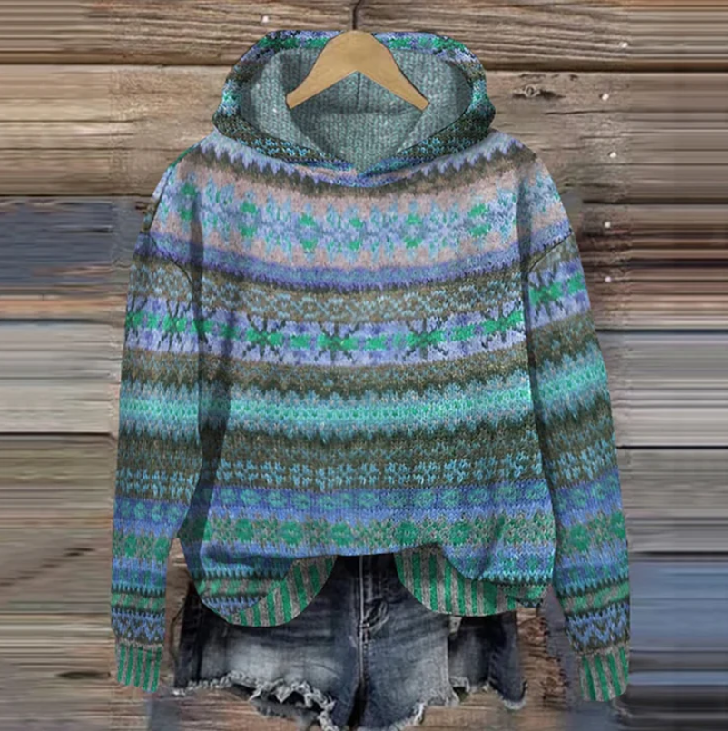 Women's Wool Floral Warm Sweater