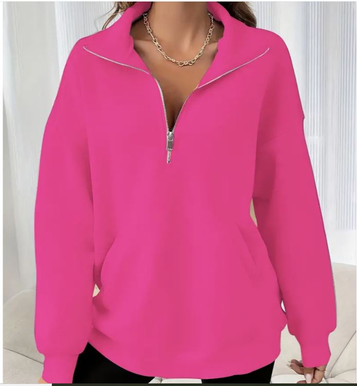 Women's Oversized Half-Zip Sweater