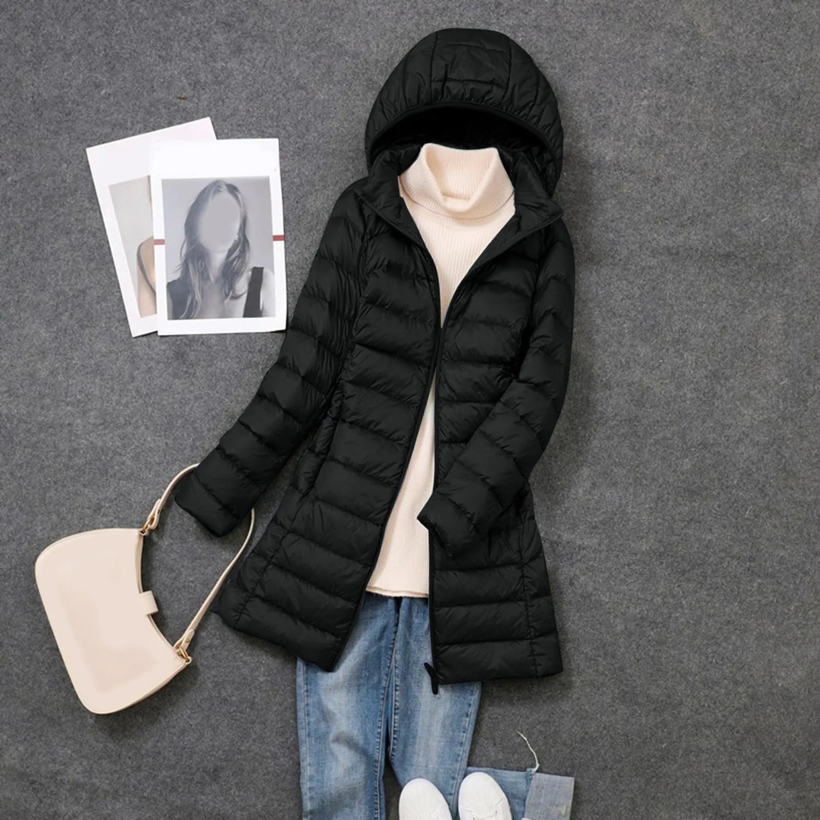 Women's Lightweight Hoodless Windproof Coat