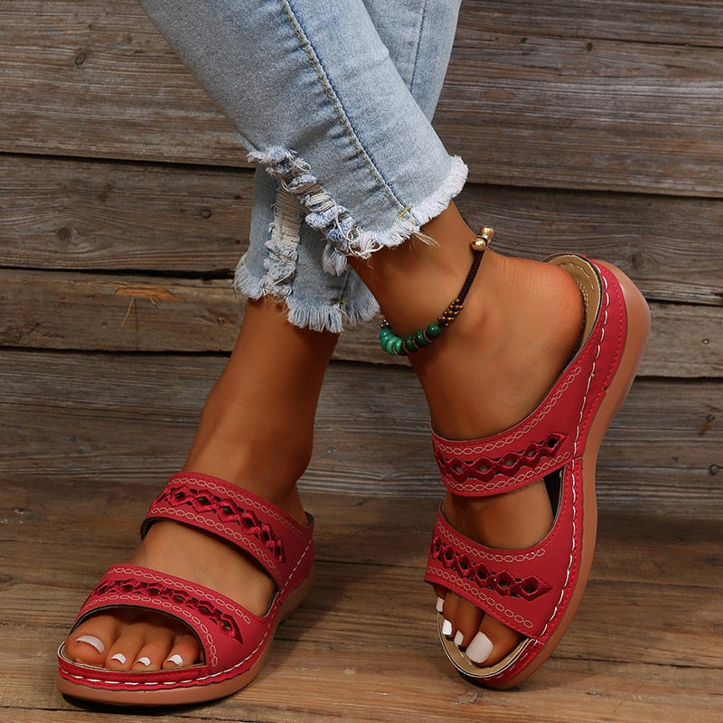 Women's Vintage Cutout Sandals