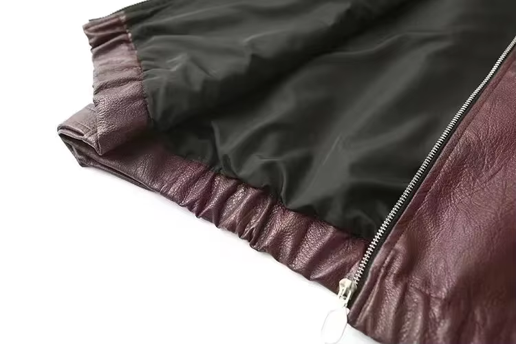 Women's Casual Oversized leather jacket