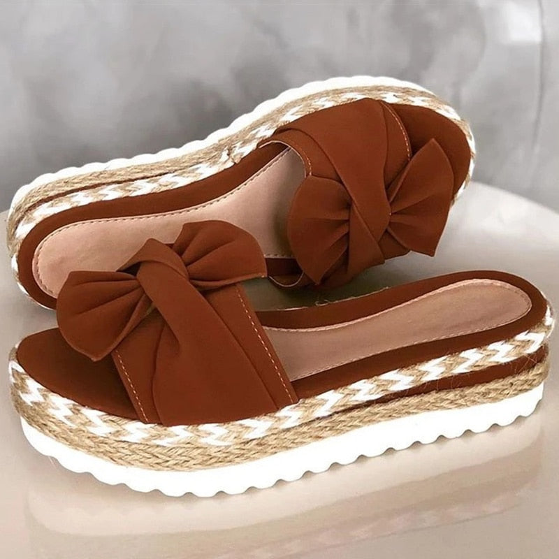 Women's Sandals with Bowknot