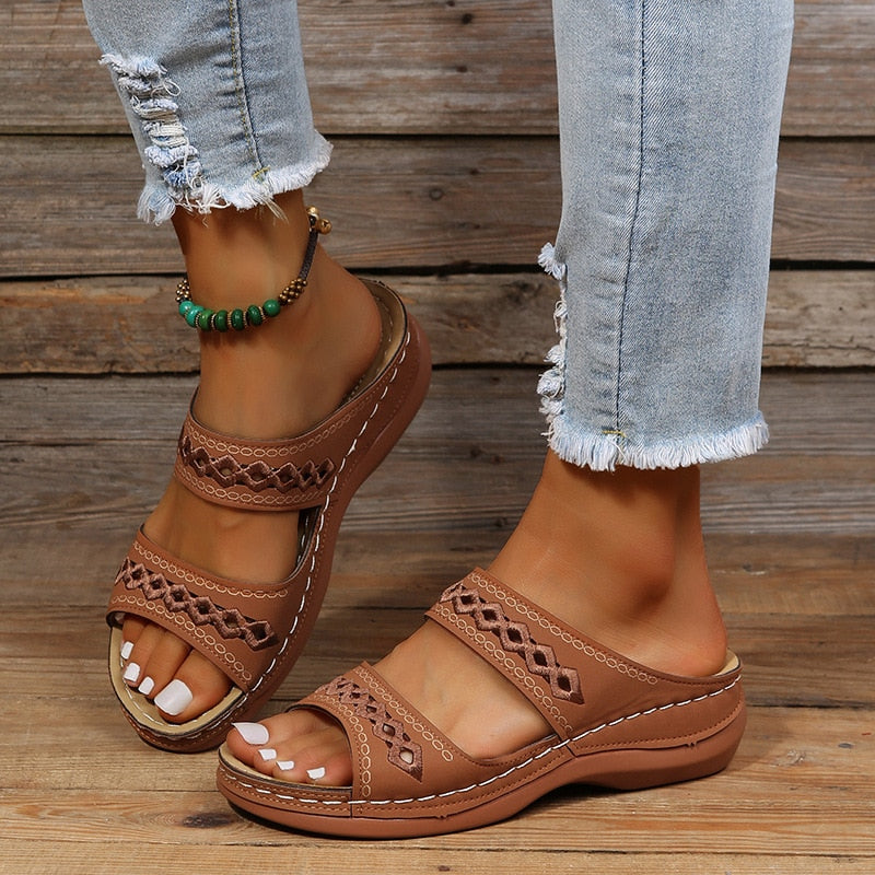 Women's Vintage Cutout Sandals