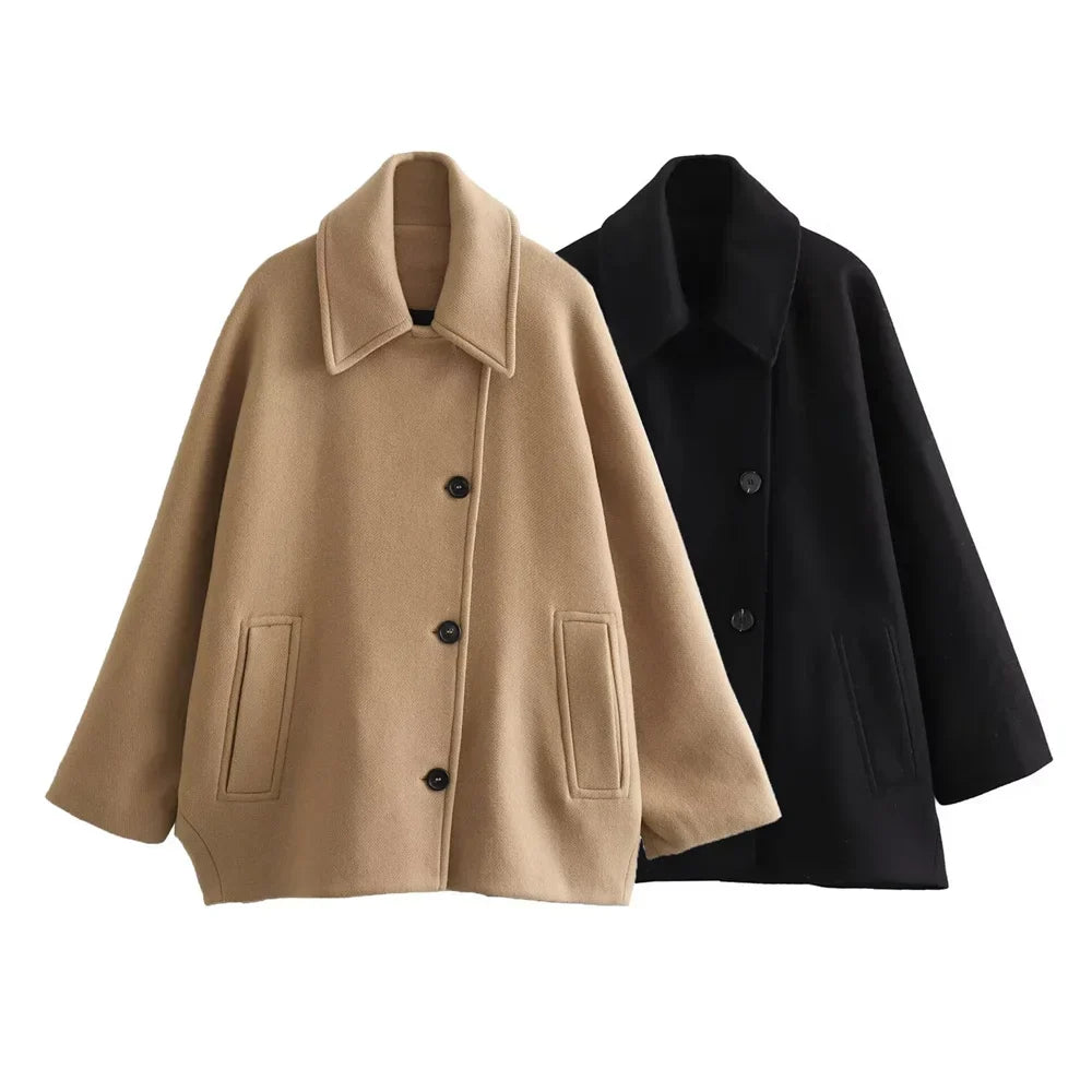 Women's Cozy Cashmere wool Winter coat