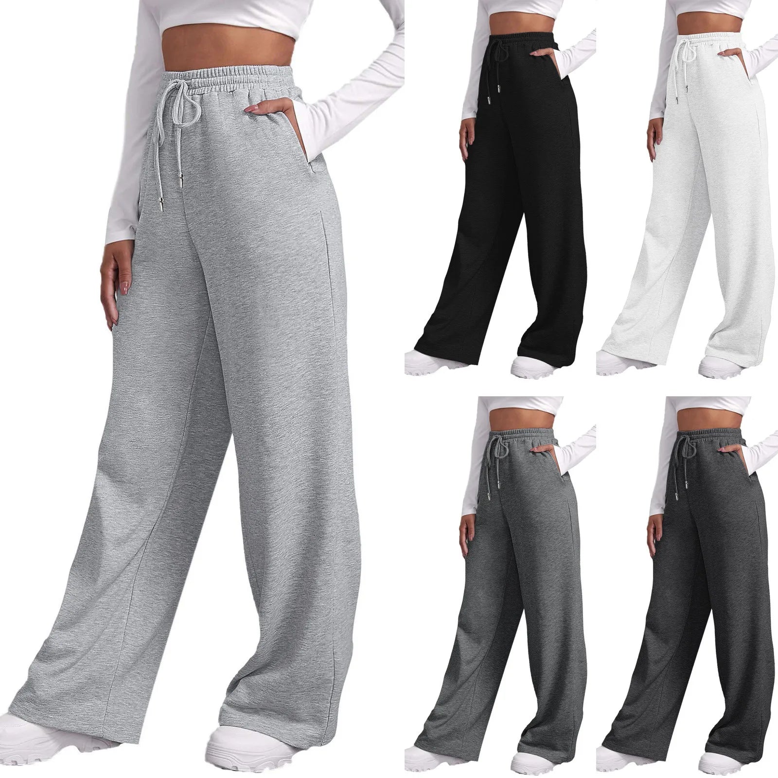Women's Versatile High-Waisted Sweatpants