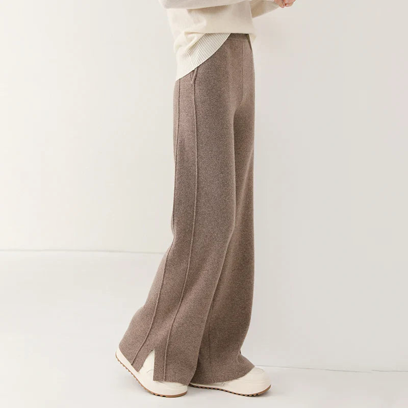 Women's Comfortable Cashmere wool flared pants
