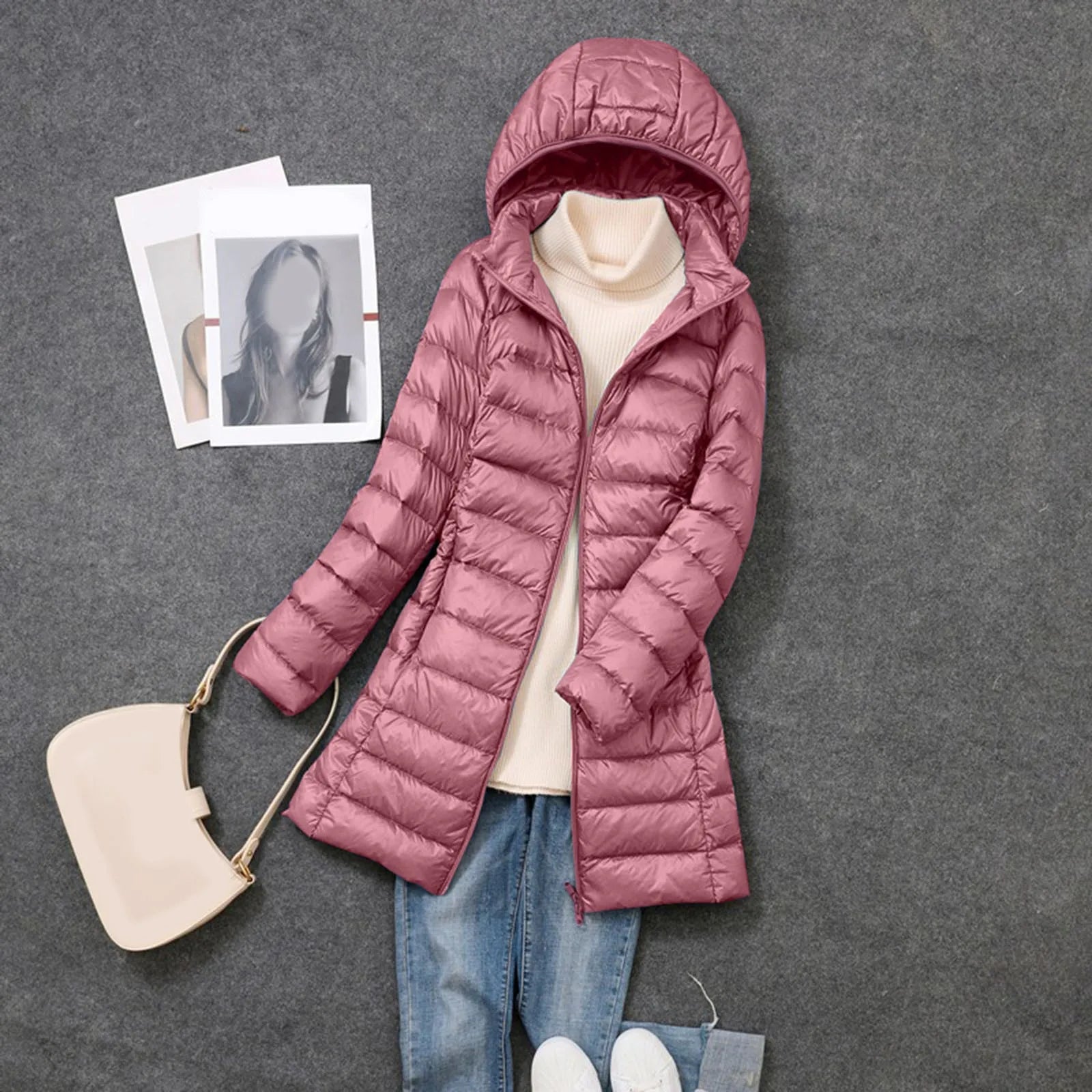 Women's Lightweight Hoodless Windproof Coat