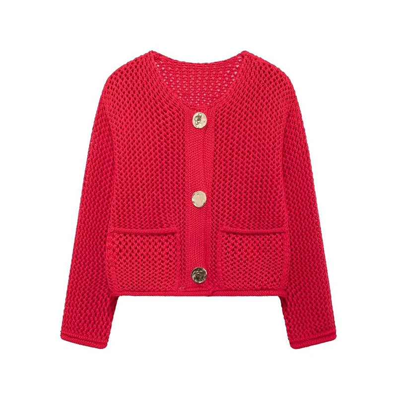 Women's Stylish Short Knitted Cardigan