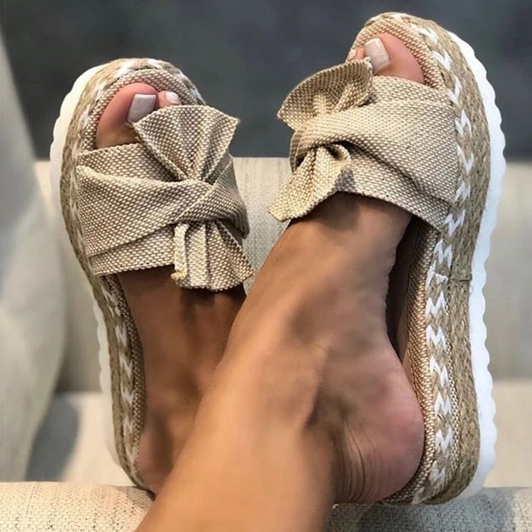 Women's Sandals with Bowknot