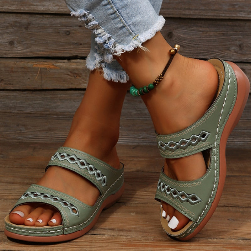 Women's Vintage Cutout Sandals