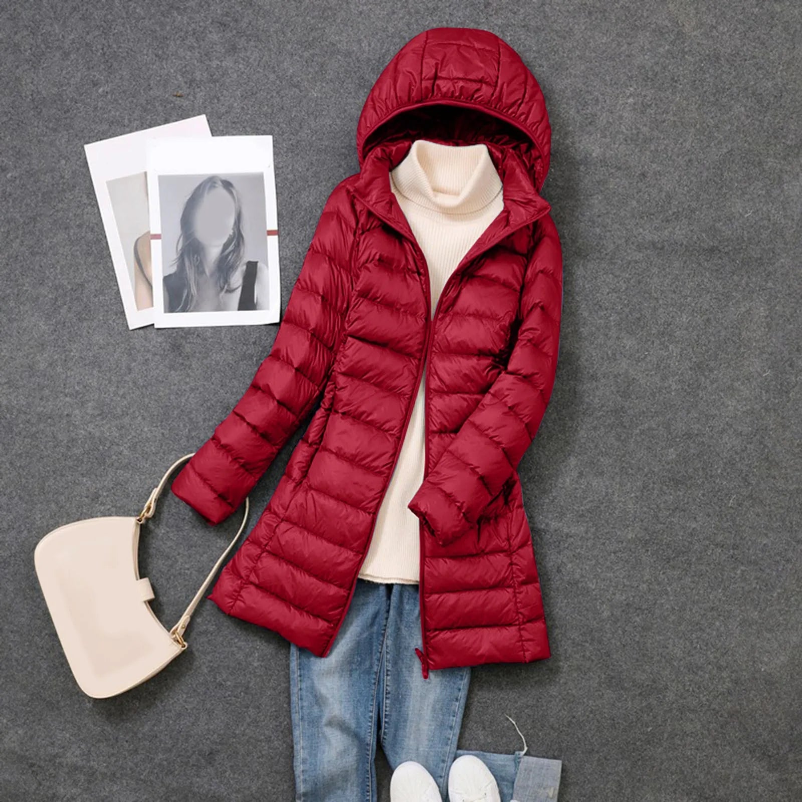 Women's Lightweight Hoodless Windproof Coat