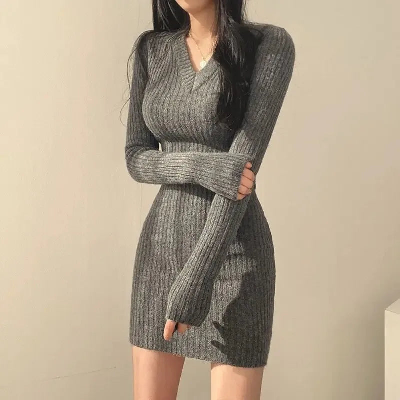 Women's Stylish Knit Winter Dress