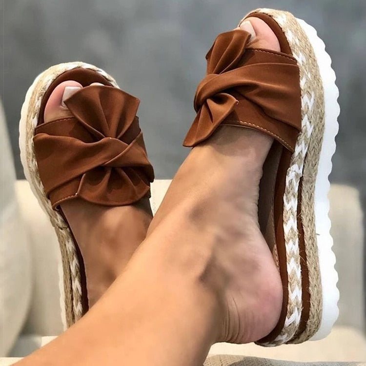 Women's Sandals with Bowknot