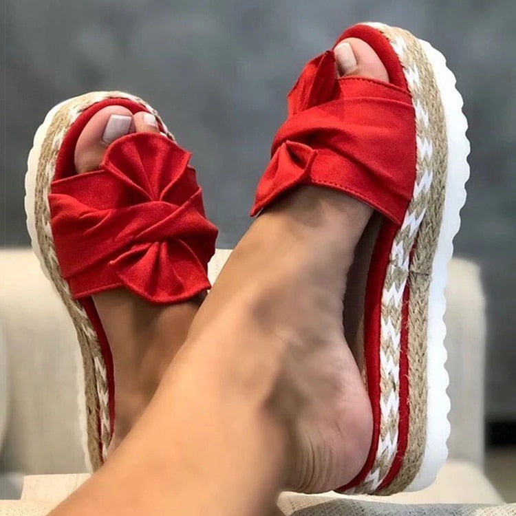 Women's Sandals with Bowknot