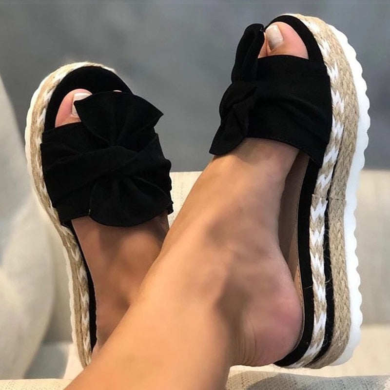Women's Sandals with Bowknot