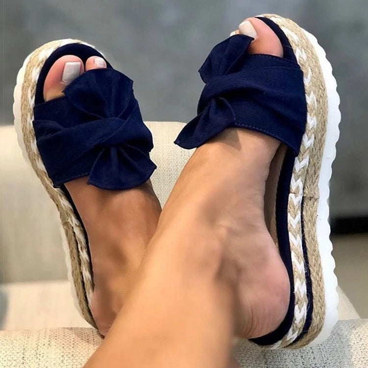 Women's Sandals with Bowknot