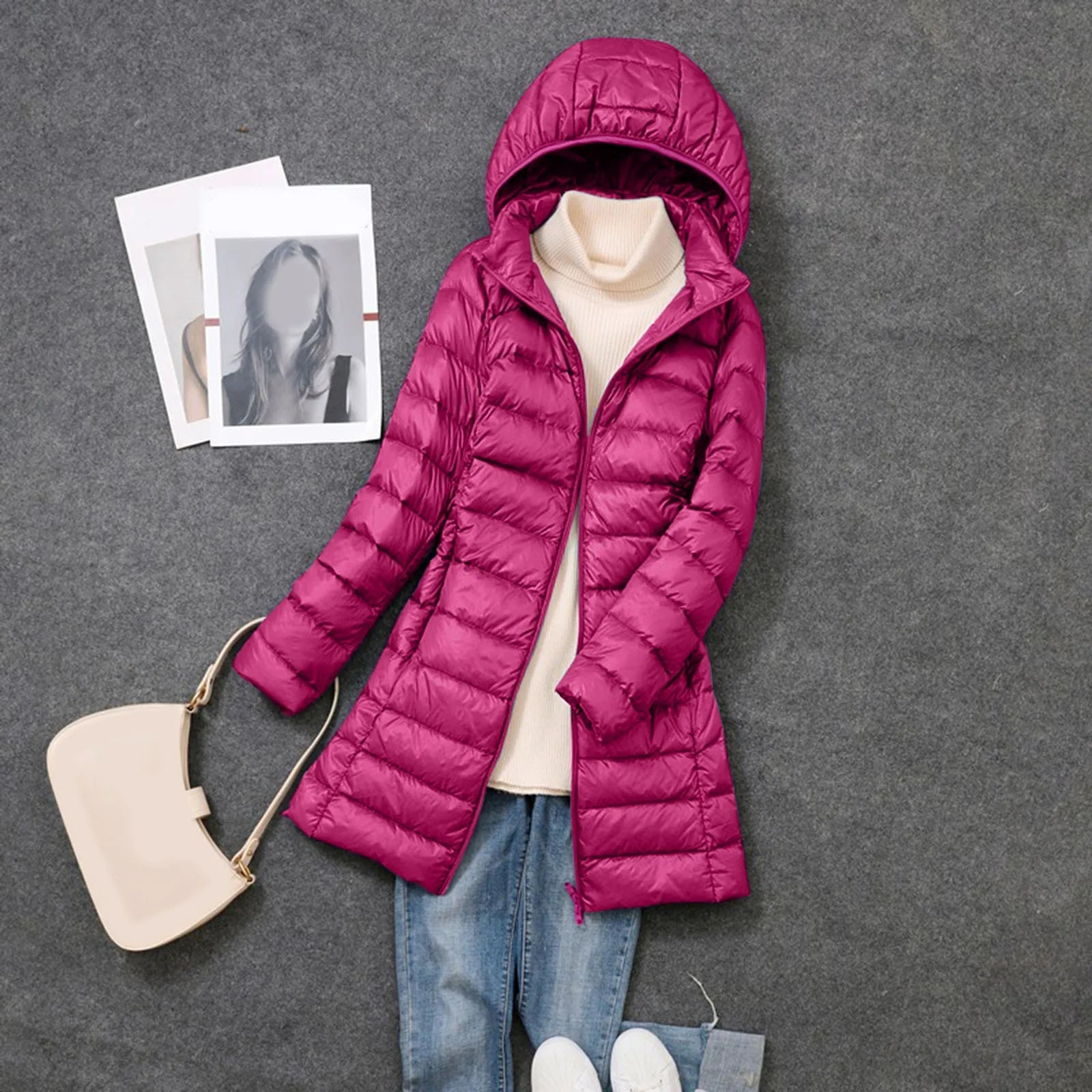 Women's Lightweight Hoodless Windproof Coat