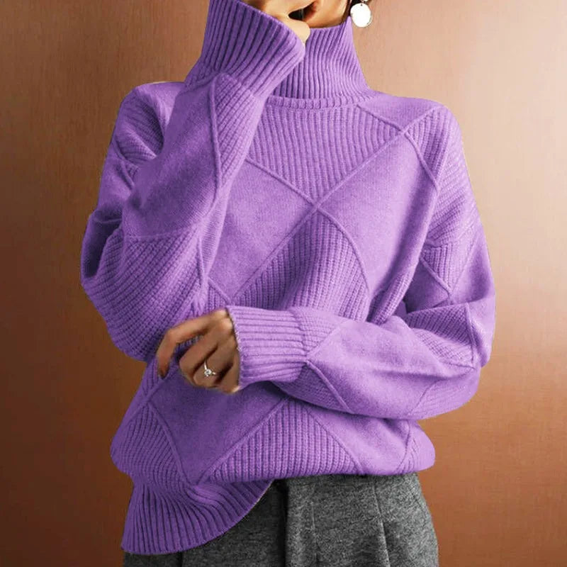 Women's Warm Turtleneck Oversized Sweater
