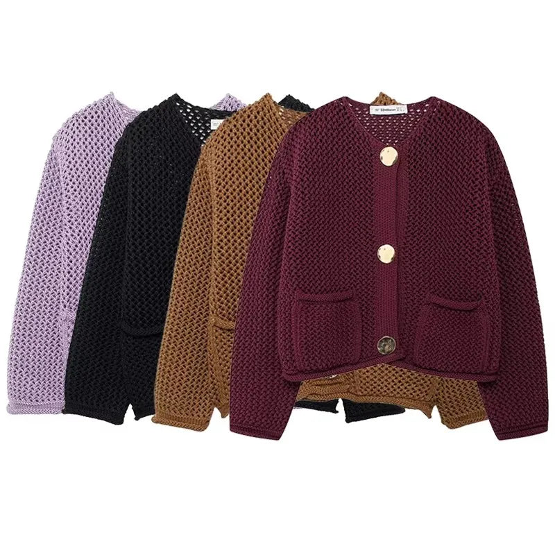 Women's Stylish Short Knitted Cardigan