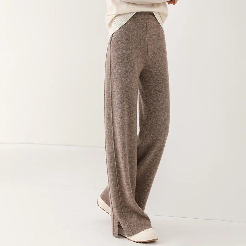 Women's Comfortable Cashmere wool flared pants