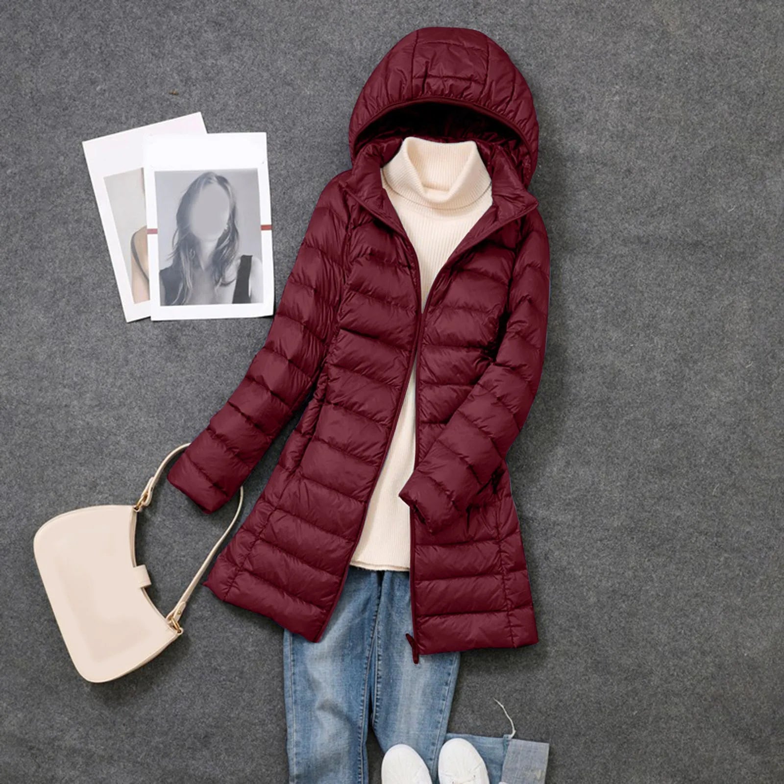 Women's Lightweight Hoodless Windproof Coat