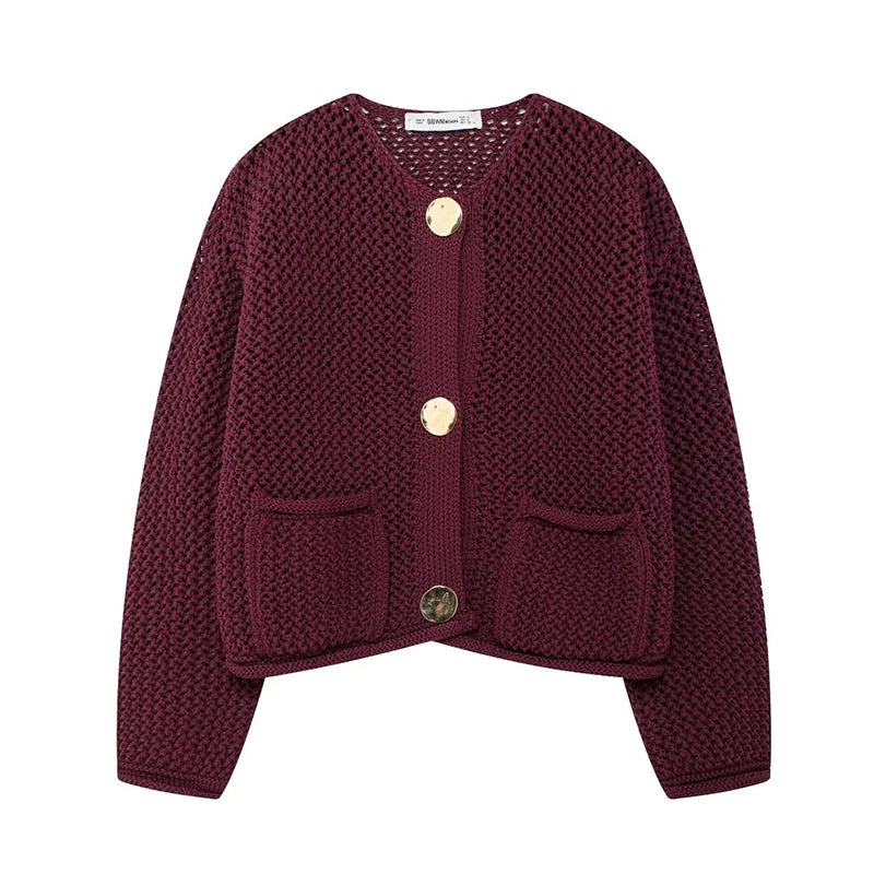 Women's Stylish Short Knitted Cardigan