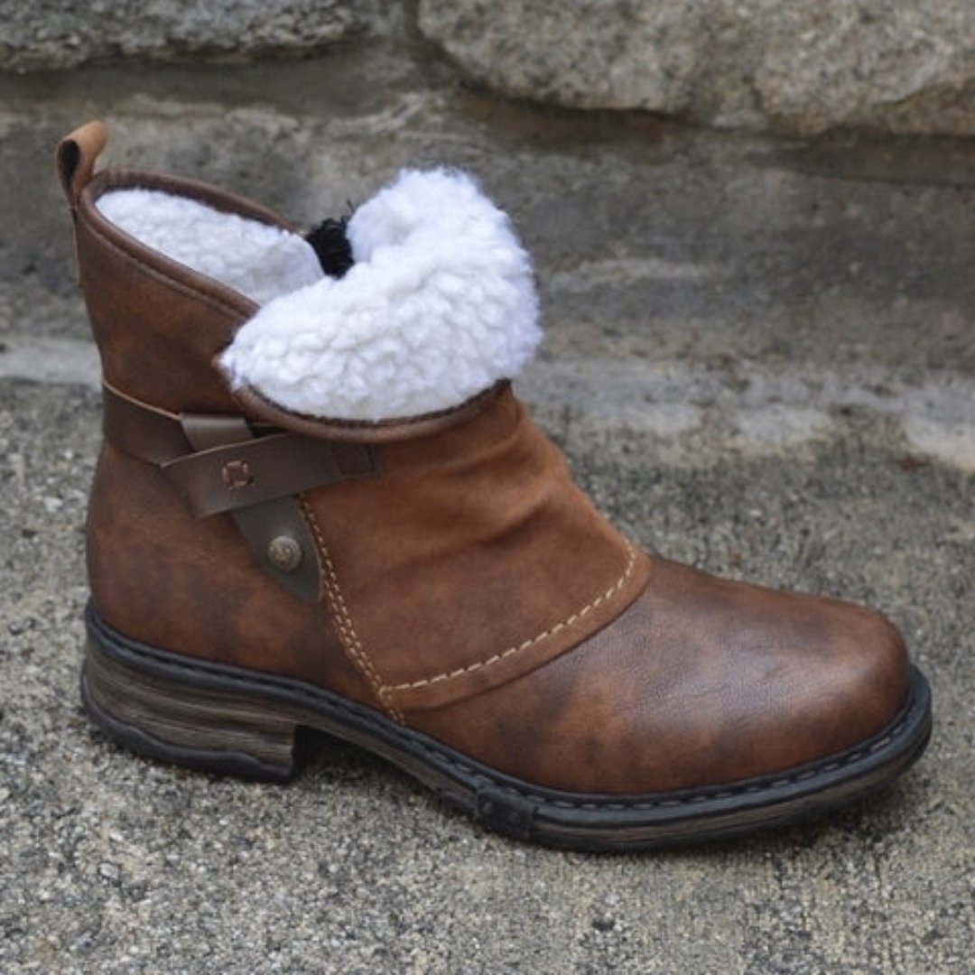 Women's  Waterproof Fleece Ankle Boots