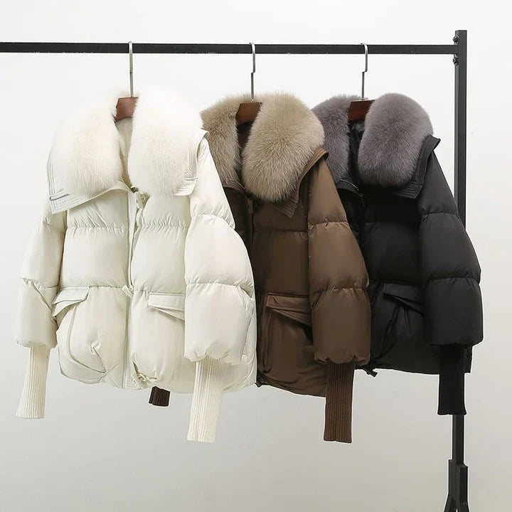 Women's Cozy Winter Jacket with fur
