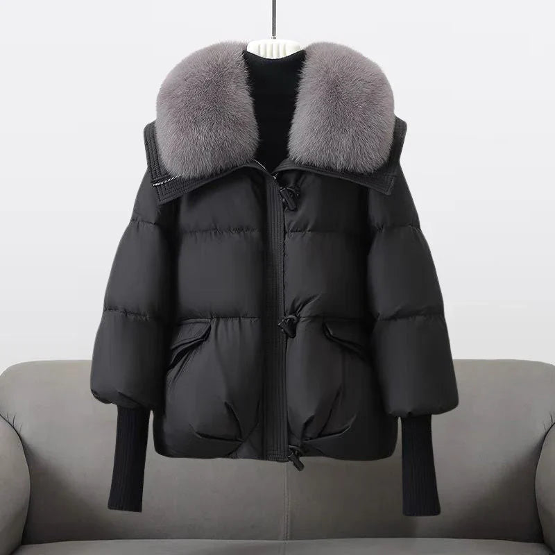 Women's Cozy Winter Jacket with fur