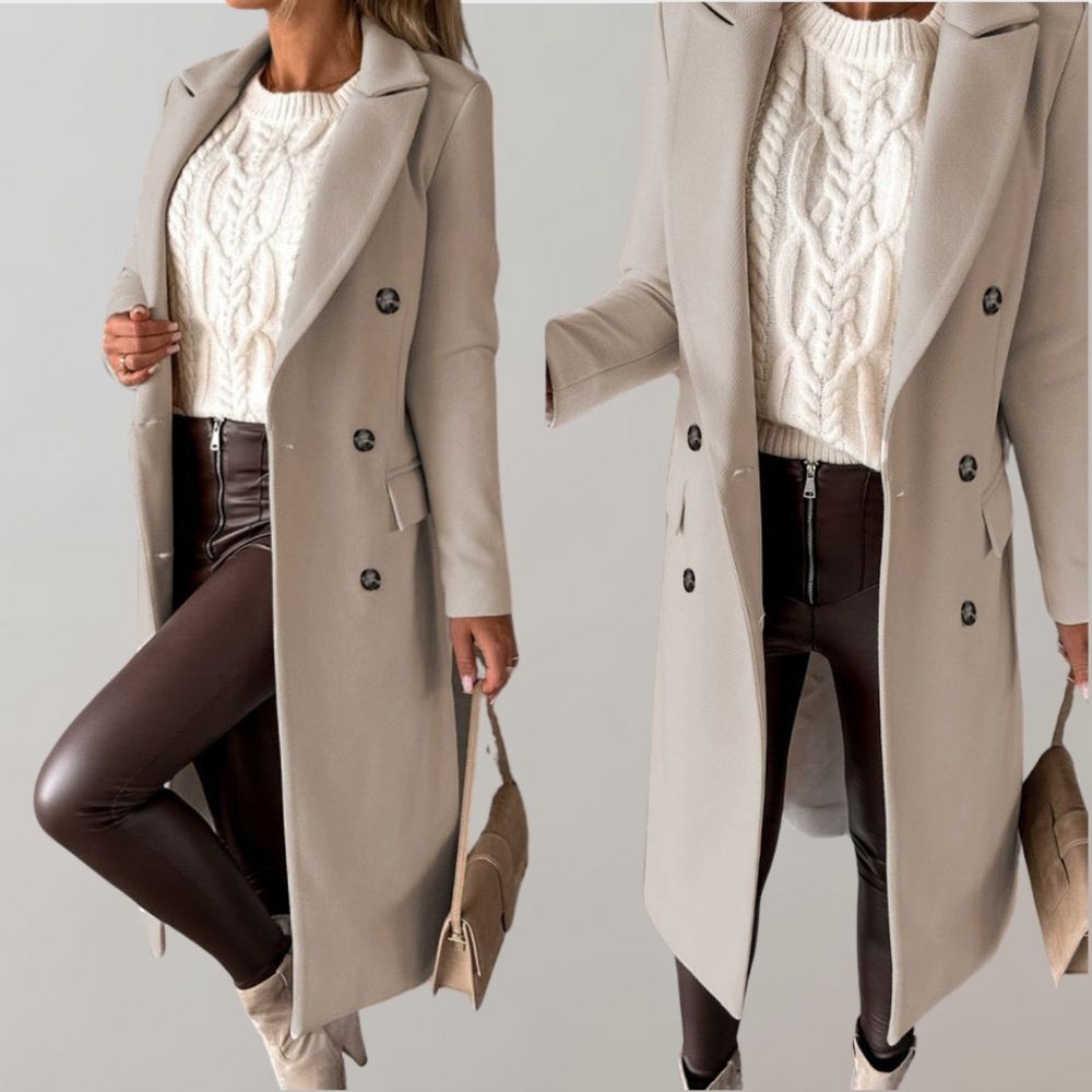 Women's Long winter Trenchcoat