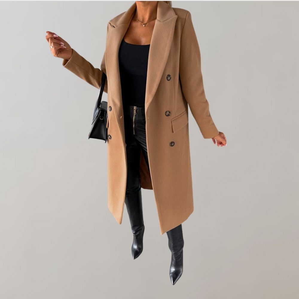 Women's Long winter Trenchcoat