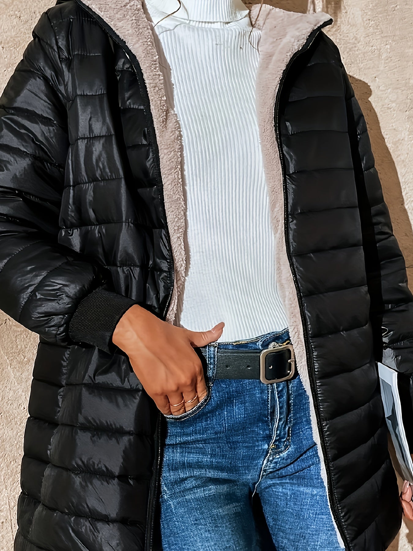 Women's Fleece-Lined Waterproof Coat