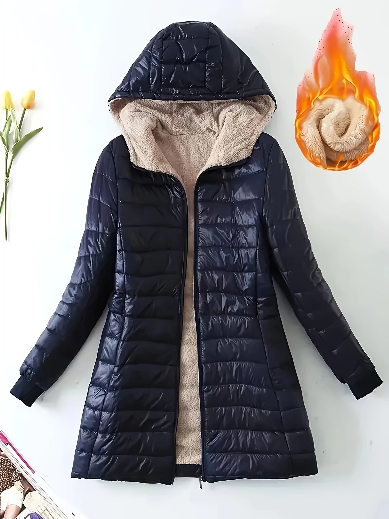Women's Cozy Fleecelined long winterjacket
