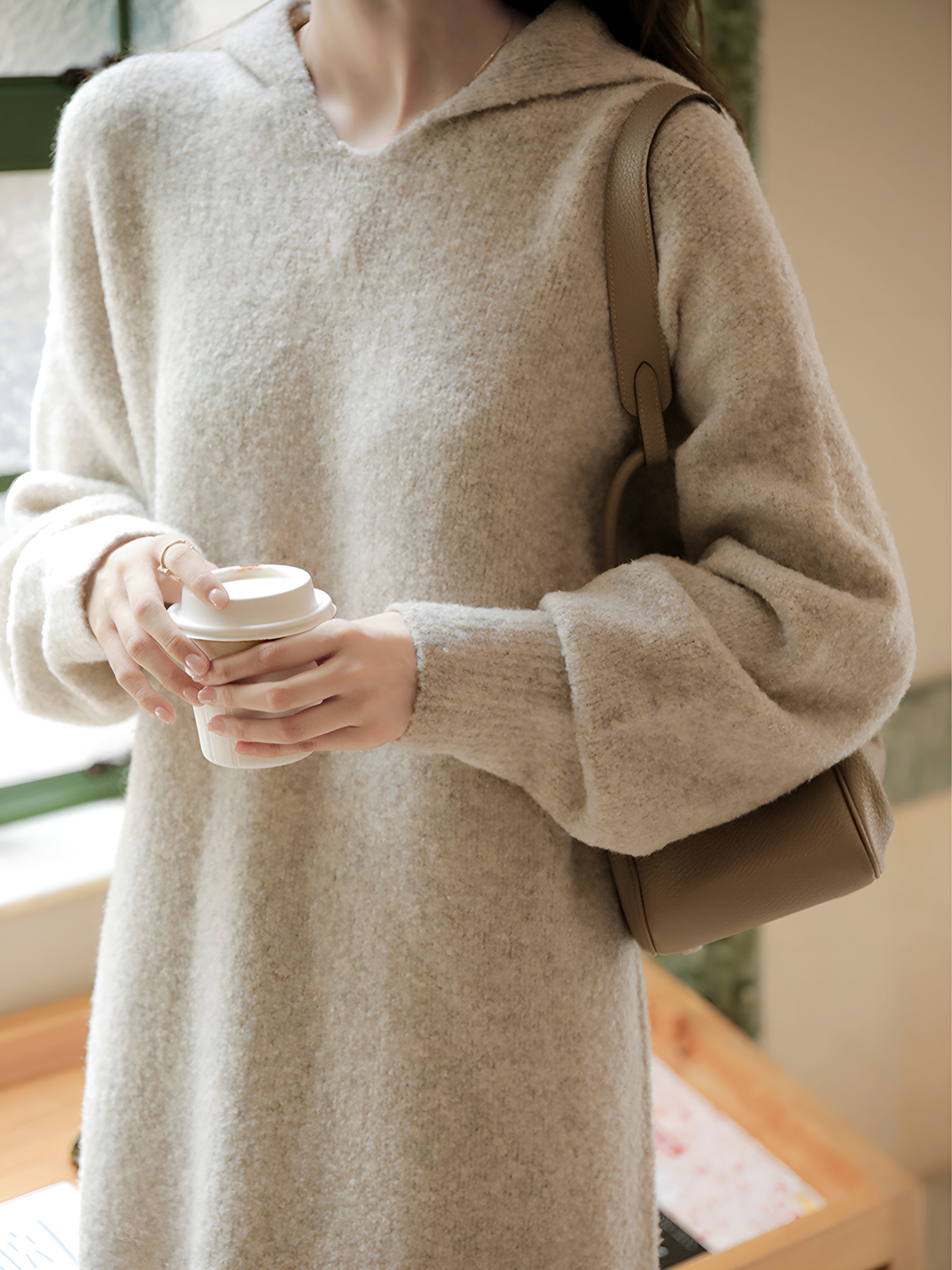 Women's Classic Wool Knit Dress