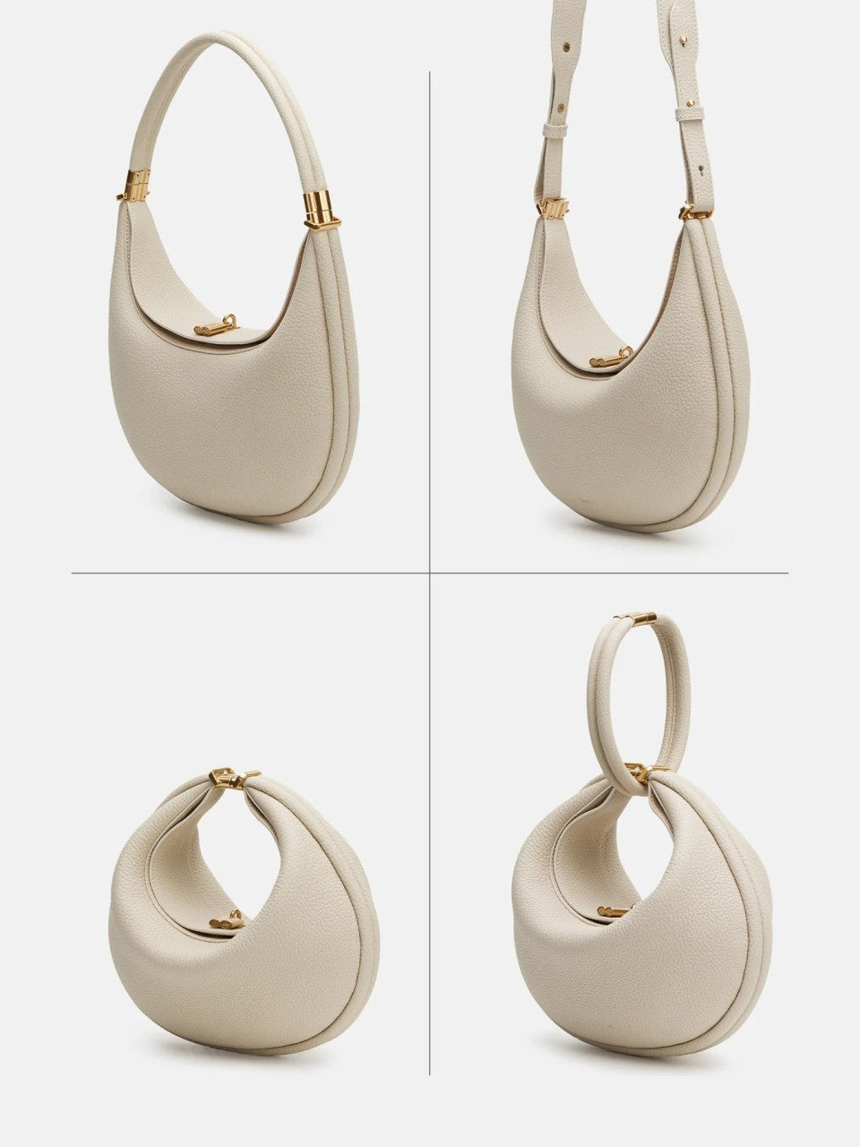 Women's versatile 4 in 1 leather bag