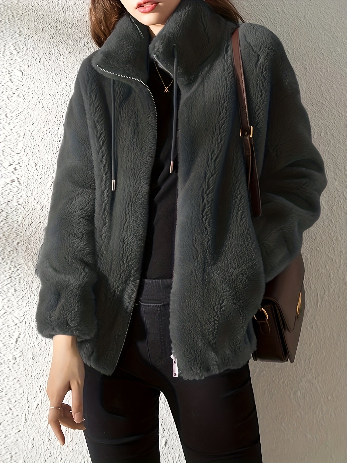 Women's Stylish  Fleecelined Teddy Coat For Winter