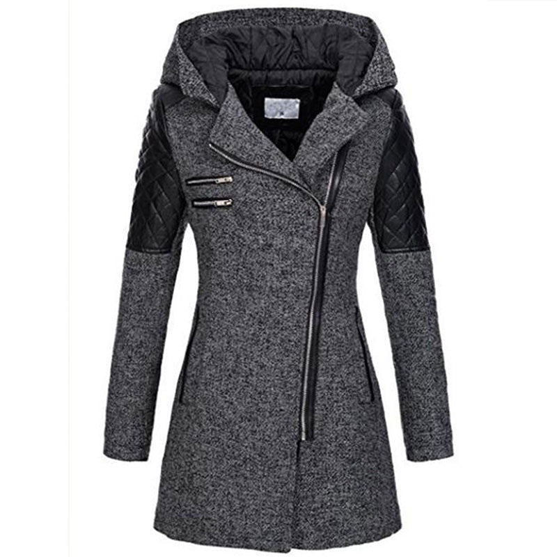 Women's Long wool fleecelined winter Coat