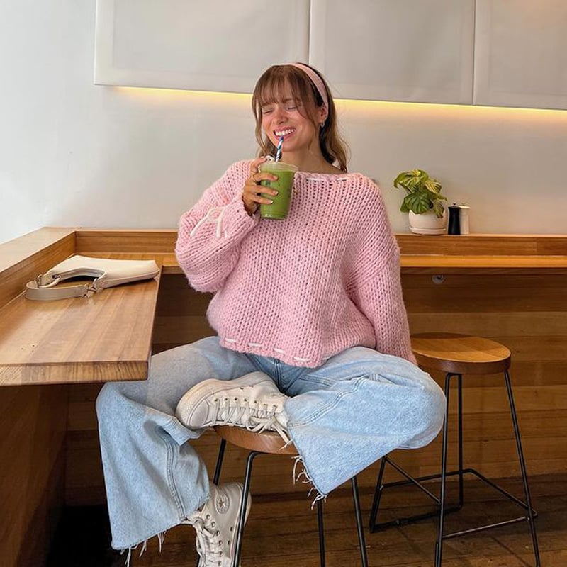 Women's Knitted Wool Oversized Sweater