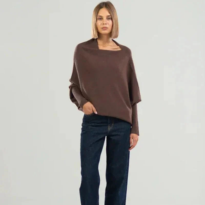 Women's Loose open shoulder sweater