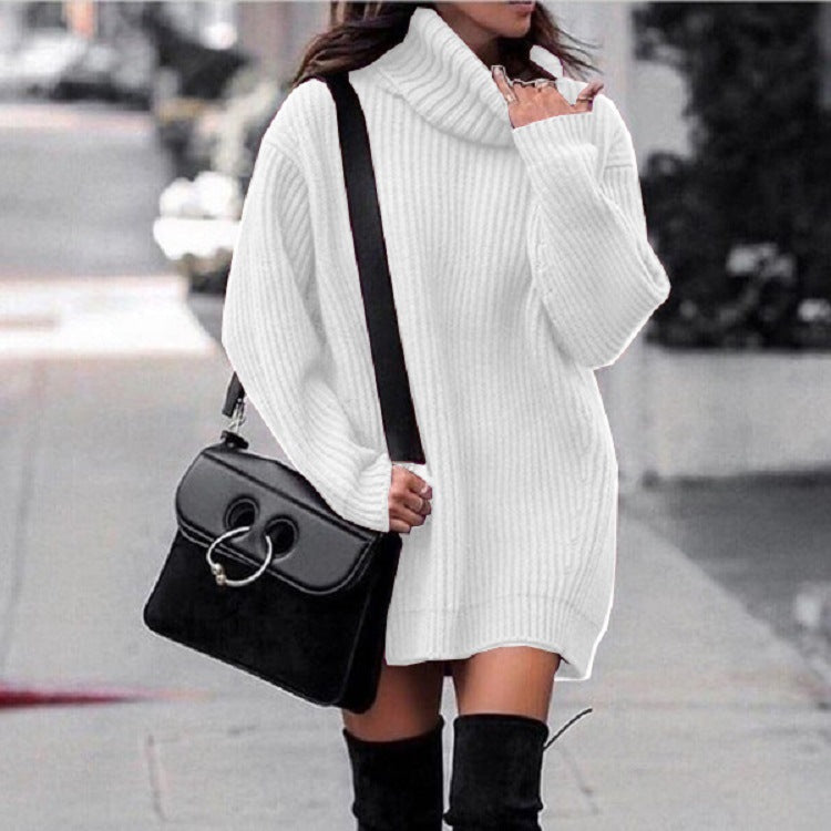 Women's Comfortable Turtleneck Winterdress