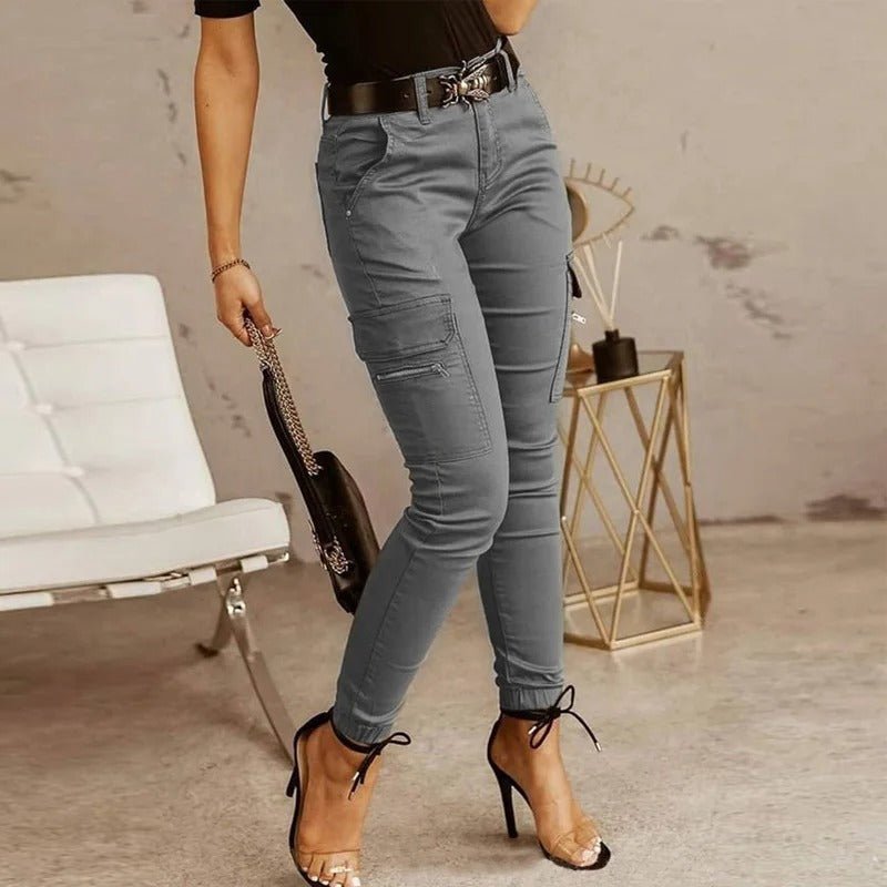 Women's High-Waisted Slim Fit Pants