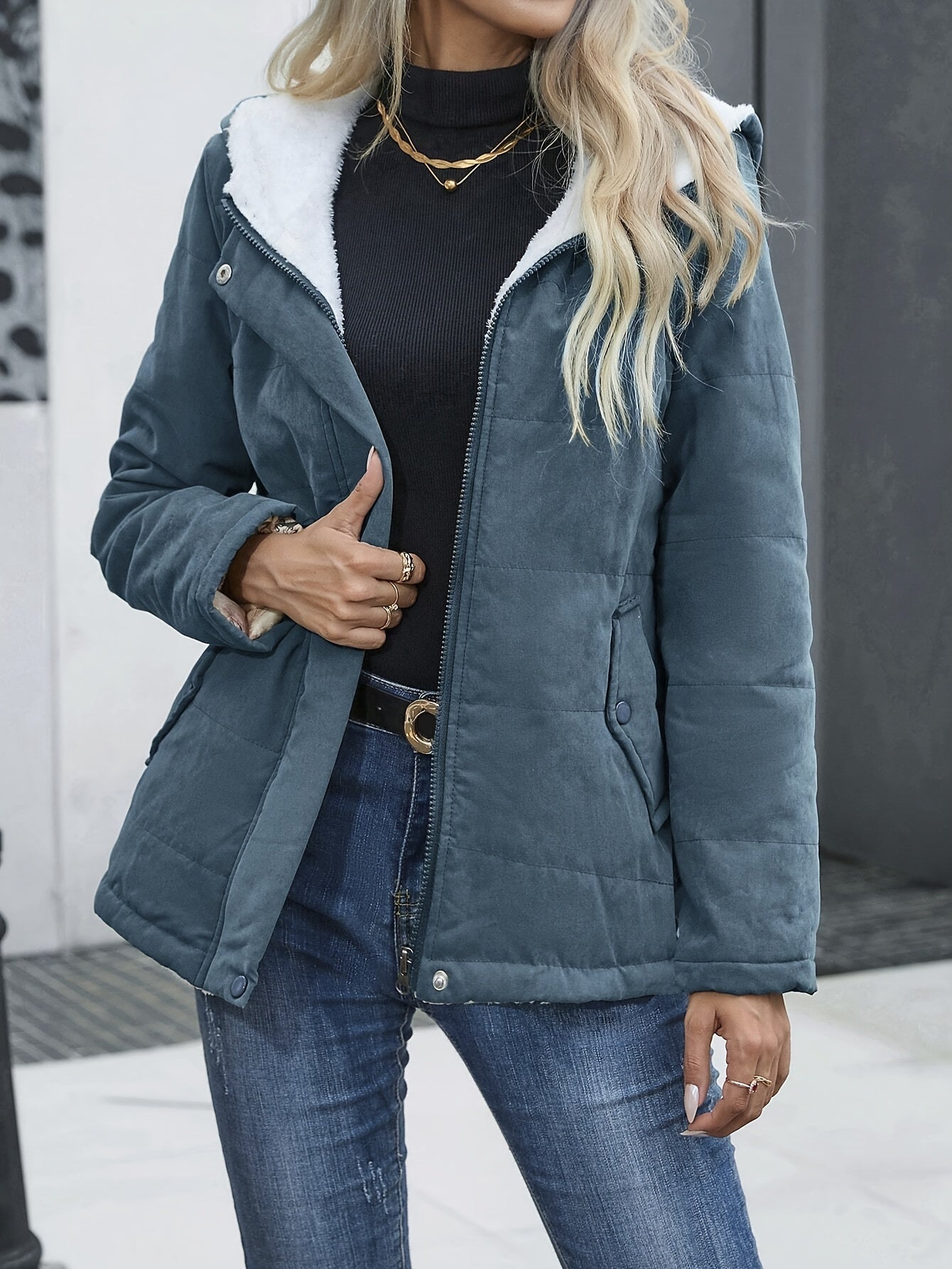 Women's Waterproof Winterjacket with fleecelining