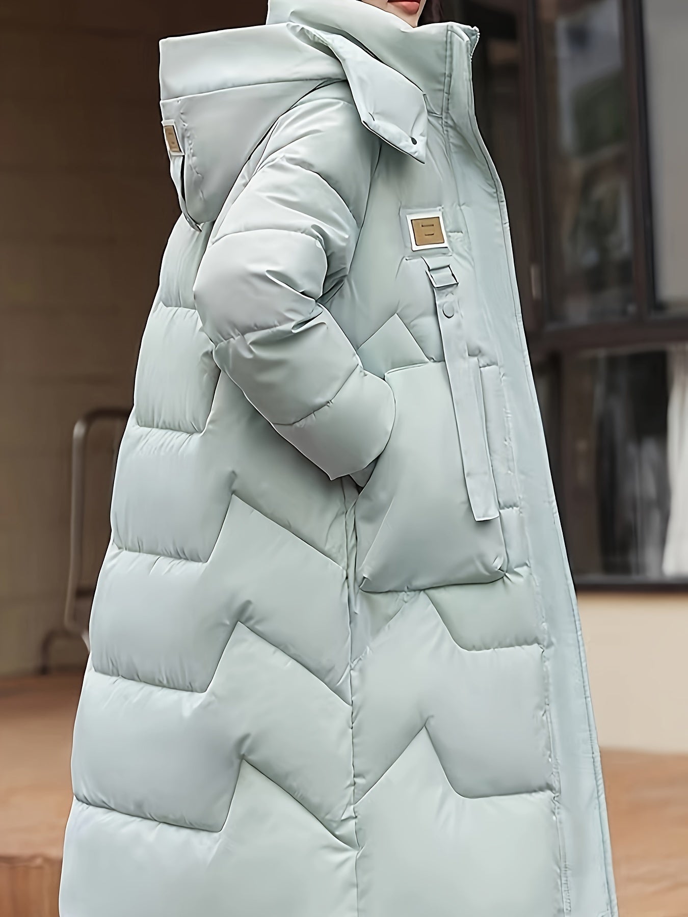 Women's Quilted Long Sleeve Waterproof Coat